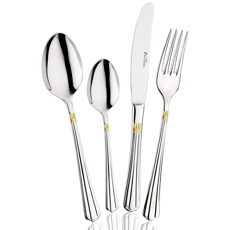 Pintinox Bernini juego de cubiertos en acero inoxidable - set 24 piezas