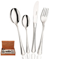 Pintinox America Juego de Cubiertos En Acero Inoxidable Set de 49 Pzas