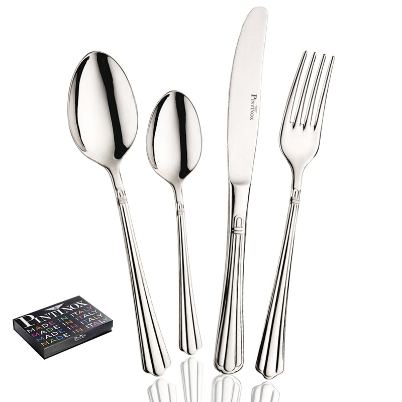 Pintinox Bernini juego de cubiertos en acero inoxidable - set 24 piezas