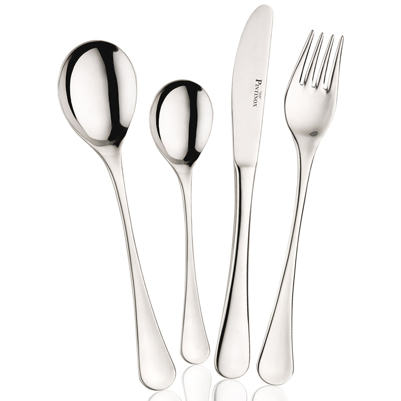 Pintinox Solaris Service De Couverts En Acier Inoxydable Set 24 Pz