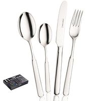 Pintinox Casali juego de cubiertos en acero inoxidable - set 24 piezas