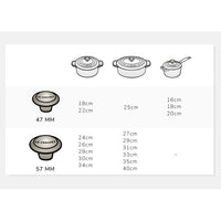 5.7 cm - Le Creuset Evolution knop in roestvrij staal