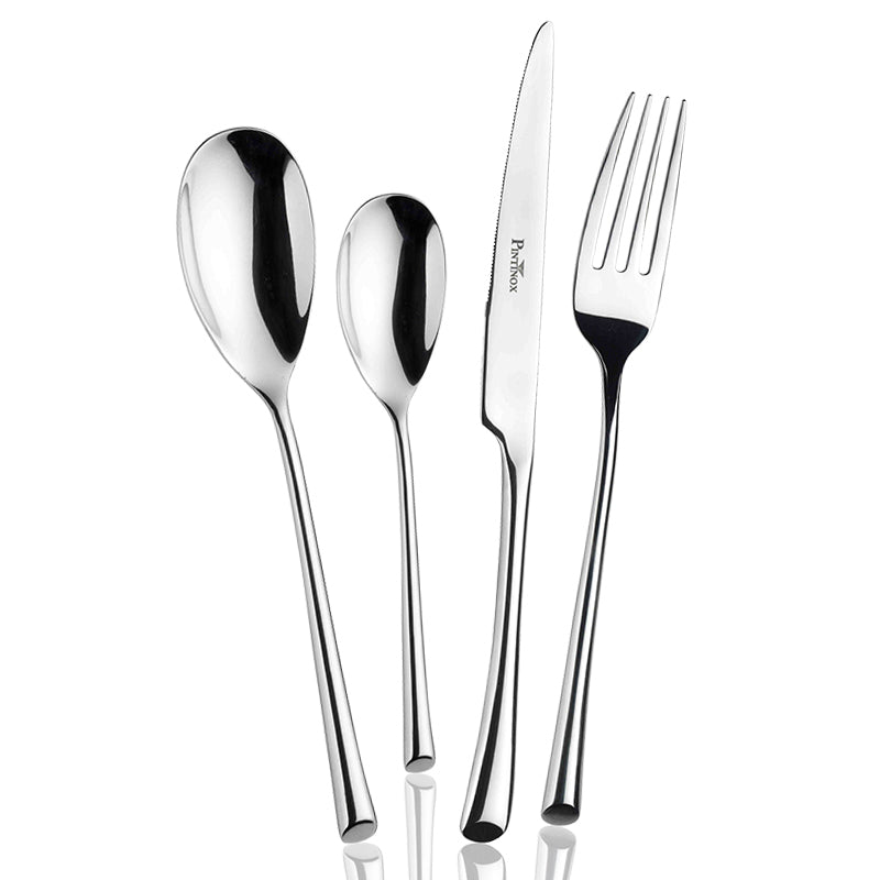 Pintinox TrumpetService de couverts forgé en acier inoxydable set de 24 pièces