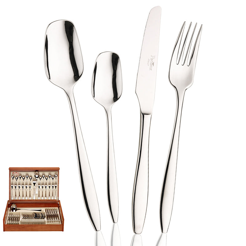 Pintinox TrendCutlery Set in Stainless Steel Set of 75 Pcs
