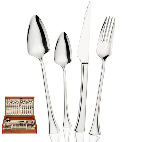 Pintinox LibertyCubertería de acero inoxidable set de 75 piezas