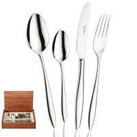 Pintinox Romanino Service De Couverts En Acier Inoxydable Set 24 Pz