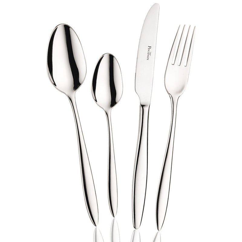 Pintinox Romanino Service De Couverts En Acier Inoxydable Set 24 Pz