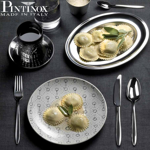 Pintinox Romanino Table Spoon In Stainless Steel Set 12 Pcs