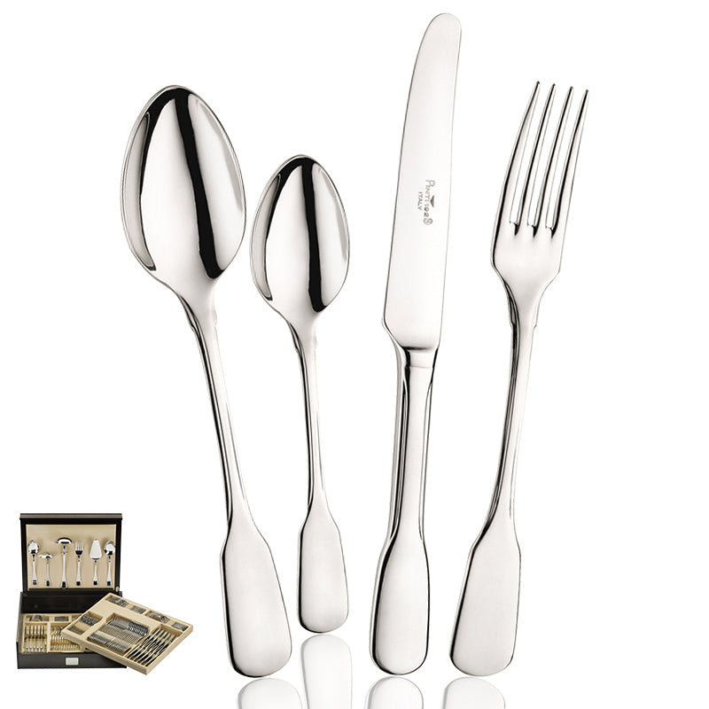 Pintinox Spaten Cubertería En Acero Inoxidable Set 126 Pz
