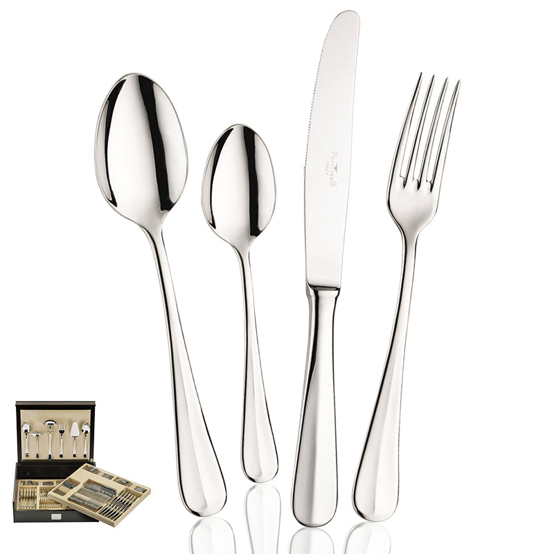 Pintinox Baguette Service Couverts En Acier Inoxydable Set 126 pièces