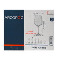 40 Cl Arcoroc Juliette Copa de Vino Multiuso en Vidrio - Set de 6 Piezas
