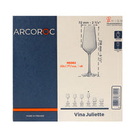 23 Cl Arcoroc Juliette Flûte En Verre Set de 6 Pièces