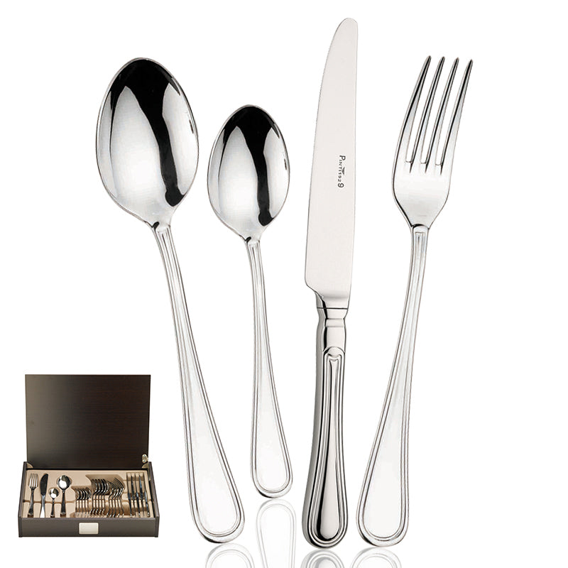 Pintinox Byron Service De Couverts En Acier Inoxydable Set 24 Pz