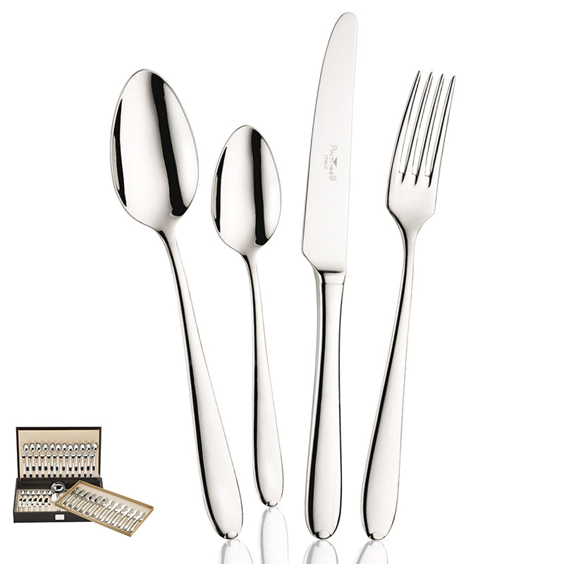Pintinox Palladium Juego De Cubiertos En Acero Inoxidable Set 75 Pz