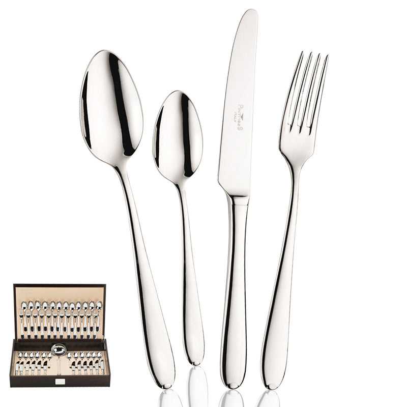 Pintinox Palladium Service De Couverts En Acier Inoxydable Set 49 Pcs