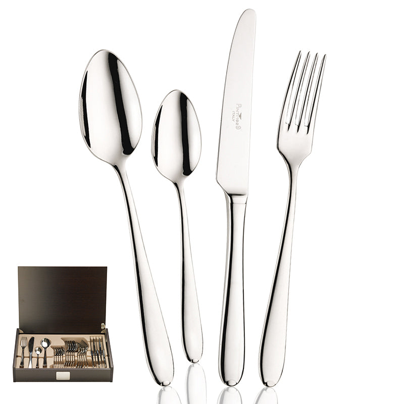 Pintinox Palladium servicio de cubiertos de acero inoxidable Set de 24 pz