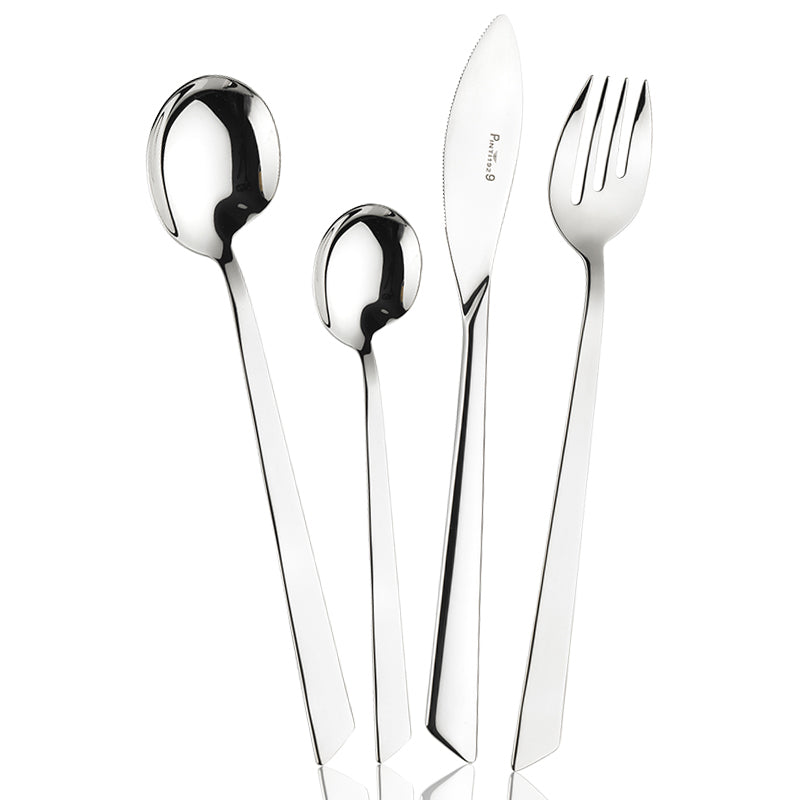 Pintinox EuclideService de couverts en acier inoxydable set de 24 pièces