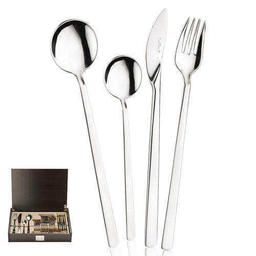 Pintinox Tecna Besteckset Aus Edelstahl Set mit 24 Stück