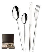 Pintinox Olivia Cutlery Set in Stainless Steel Set of 24 Pcs