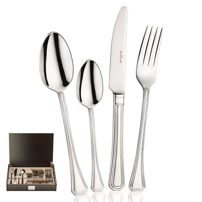 Pintinox OctaviaBesteckset aus Edelstahl Set mit 24 Stück