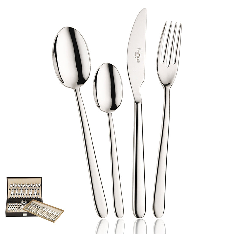 Pintinox PrivilegeCubertería de acero inoxidable set de 75 piezas