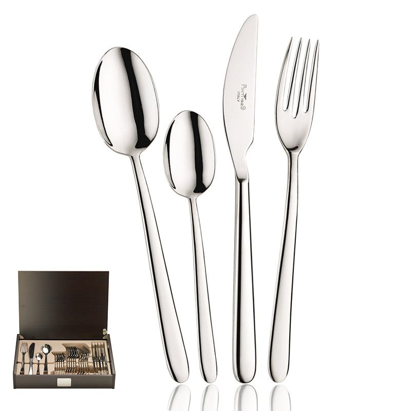 Pintinox Privilege Cutlery Set In Stainless Steel Set of 24 Pcs