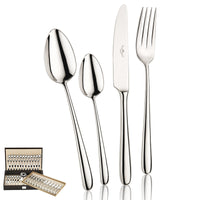Pintinox BramanteService de couverts forgé en acier inoxydable set de 75 pièces