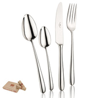Pintinox BramanteService de couverts forgé en acier inoxydable set de 75 pièces