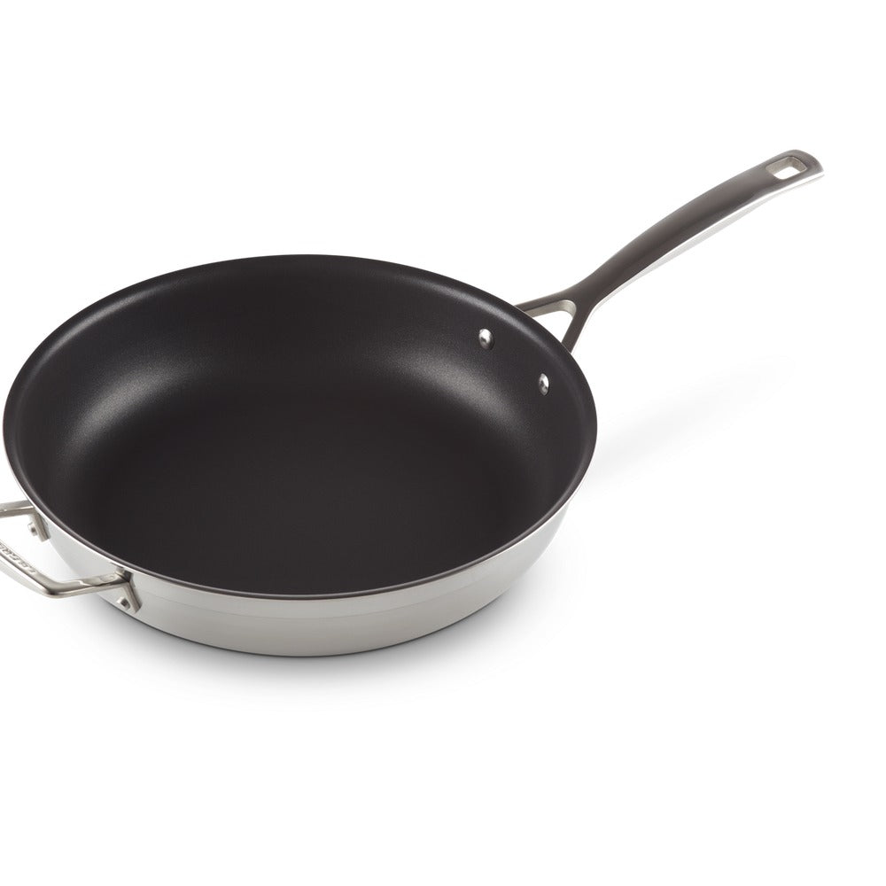 Le Creuset Acciaio Inox anti-aanbak ondiepe pan in roestvrij staal