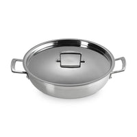 Le Creuset Shallow Non-Stick Sauté Pan In Stainless Steel