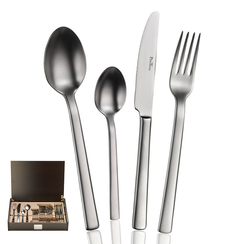 Pintinox Millenium Service de couverts en acier inox Set de 24 pz