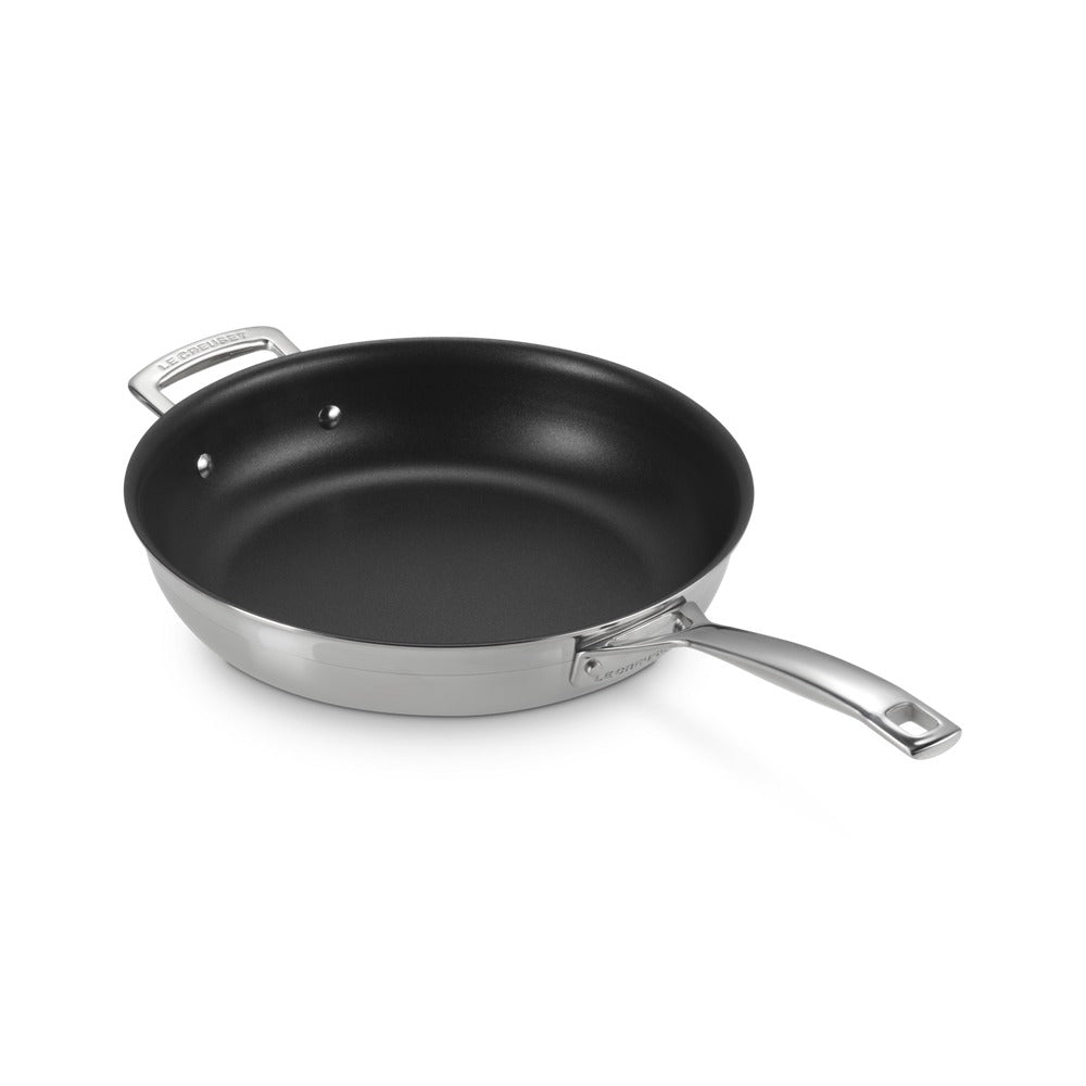 Le Creuset Acciaio Inox anti-aanbak ondiepe pan in roestvrij staal