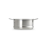 20 cm - Le Creuset Cestillo de cocción al vapor con asas de acero inoxidable