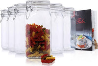 150 cl Bormioli Rocco Fido cylindrical airtight glass jar with Fido recipe book