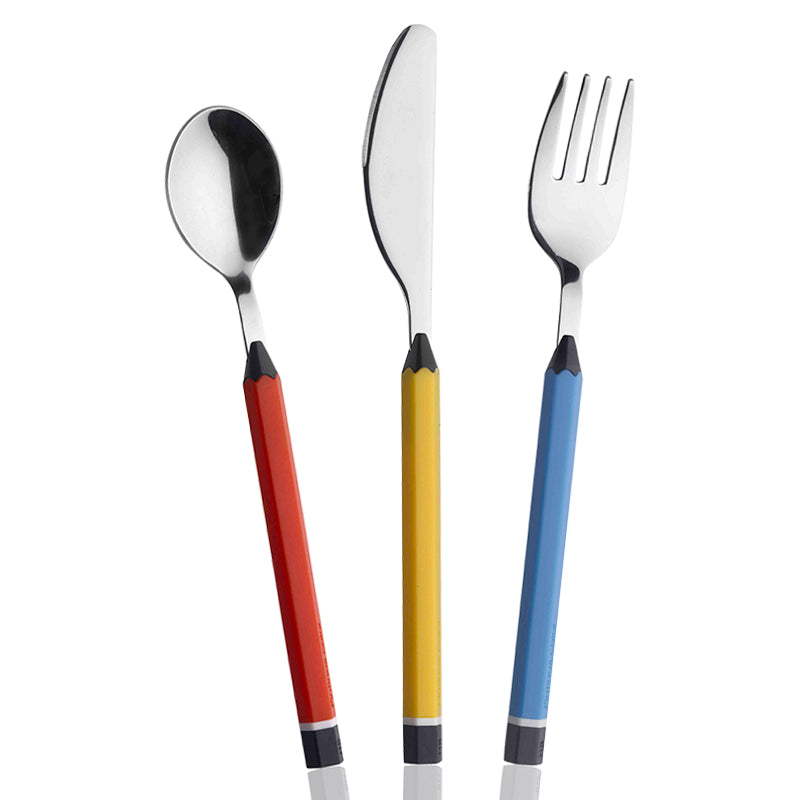 Pintinox Matite Posate Per Bambini In Acciaio Inox Set 3 Pz