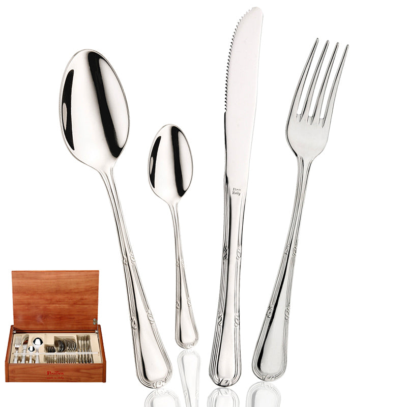 Pintinox Valencia Service Couverts En Acier Inoxydable Set de 24 Pcs