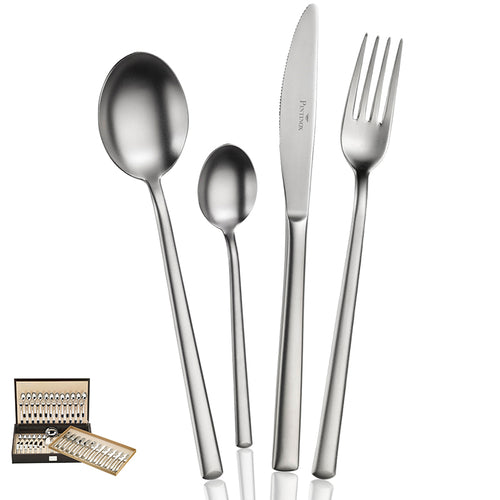 Pintinox Synthesis Juego de Cubiertos En Acero Inoxidable Set de 75 Pzas