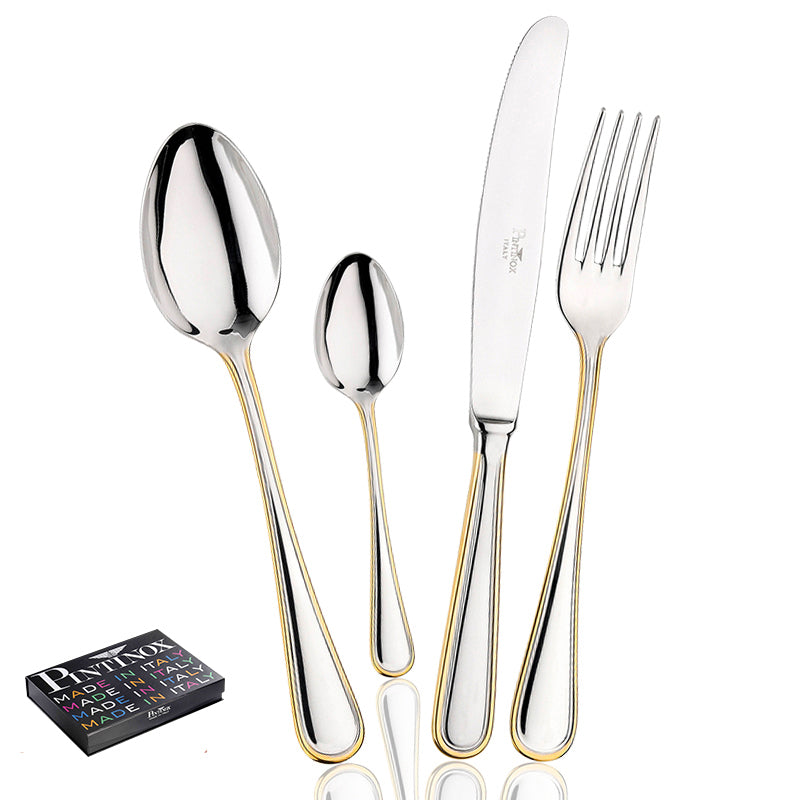 Pintinox Sirio Juego de Cubiertos En Acero Inoxidable Set de 49 Pzas