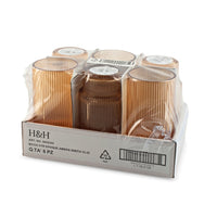 32 cl - H&H Epoque Trinkglas aus Glas - Set mit 6 Stk