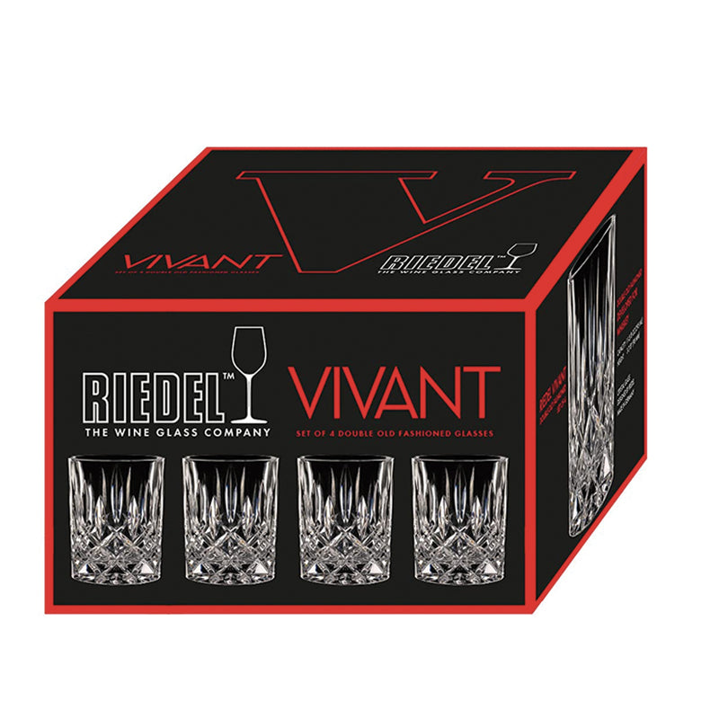 29 5 Cl Riedel Vivant Whisky Glass in Glass Set 4 Pcs
