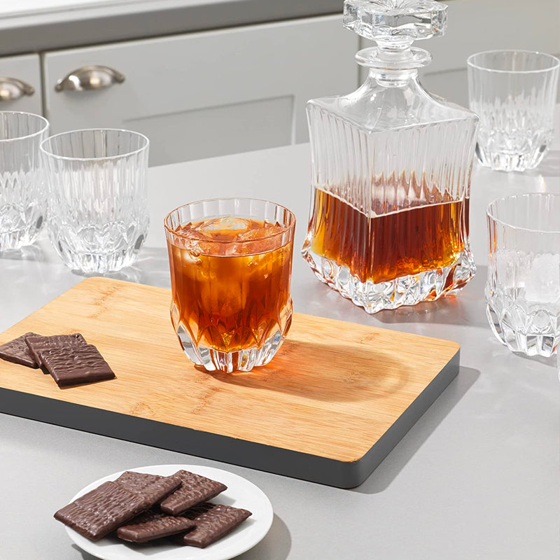 Rcr Adagio Set Whisky En Vidrio Cristalino Set 7 Pz