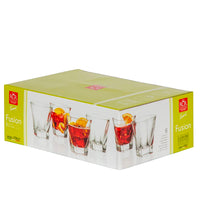 27 Cl Rcr Fusion Bicchiere Acqua In Vetro Set 6 Pezzi
