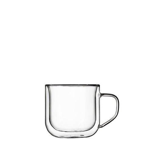 24 Cl Bormioli Luigi Thermic Glass Tasse Cappuccino En Verre Set 2 pièces