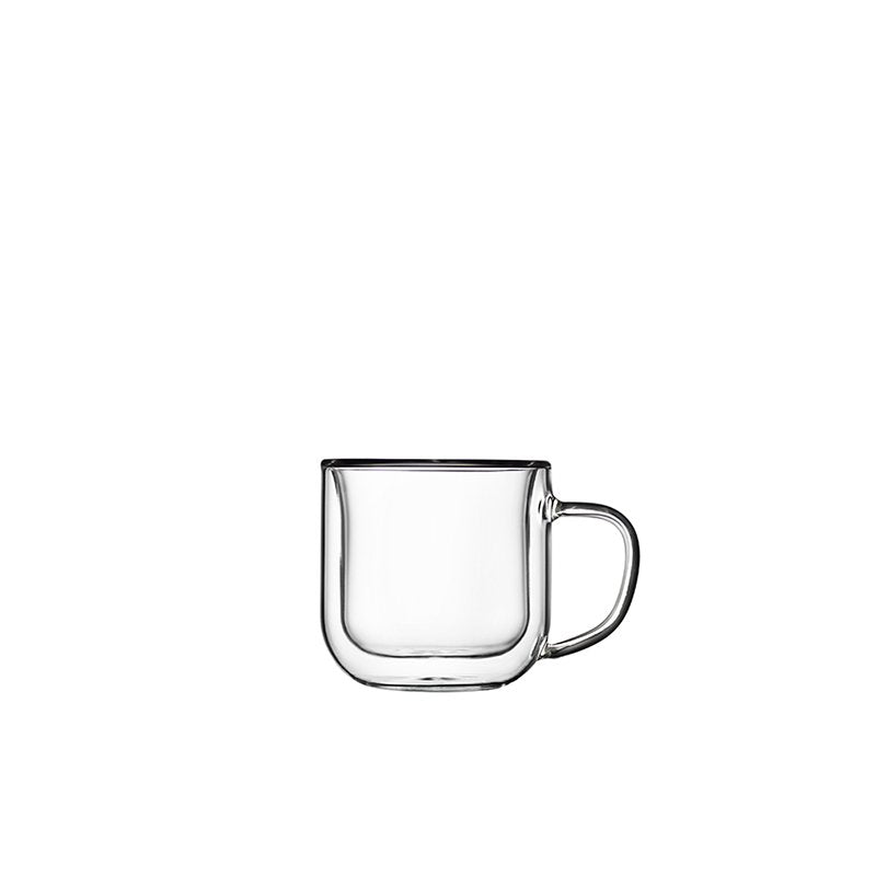 8 5 Cl Bormioli Luigi Thermic Glass Espressotasse aus Glas Set mit 2 Stück