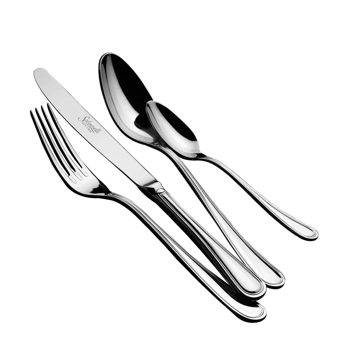 Salvinelli President Servizio Posate In Acciaio Inox Set 24 Pz