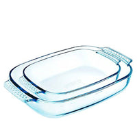 Pyrex Classic Rectangular Baking Dish In Borosilicate Glass Set 2 Pcs