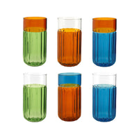 42 cl - H&H Factory Soft Drink Glass in Borosilicate Glass - Set of 6 Pcs