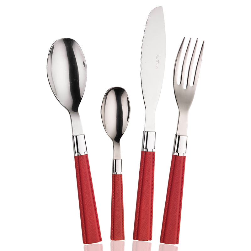 Pintinox Velvet Cutlery Set In Stainless Steel Set 24 Pcs