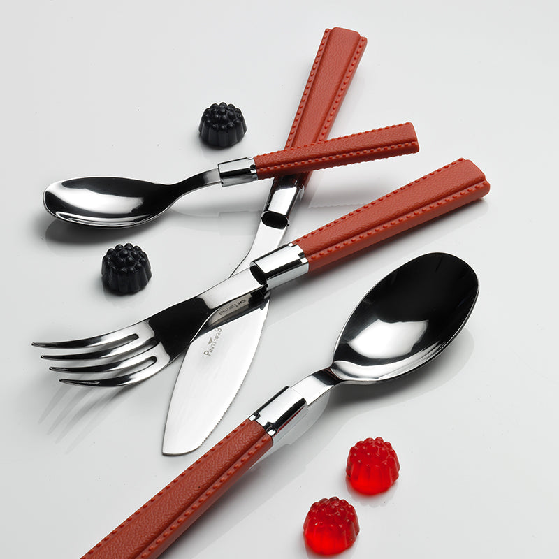 Pintinox Velvet Cutlery Set In Stainless Steel Set 24 Pcs