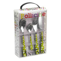 Pintinox Bollicine Service de Couverts en Acier Inoxydable - Lot de 24 Pcs